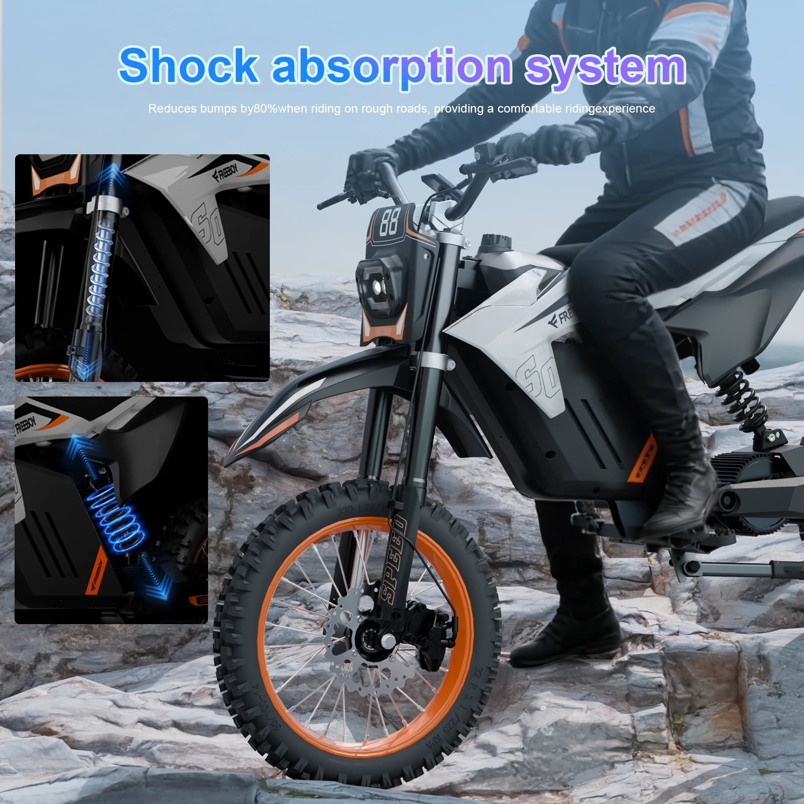 FREEBOY Electric Dirt Bike Y88 for Teens 14+
