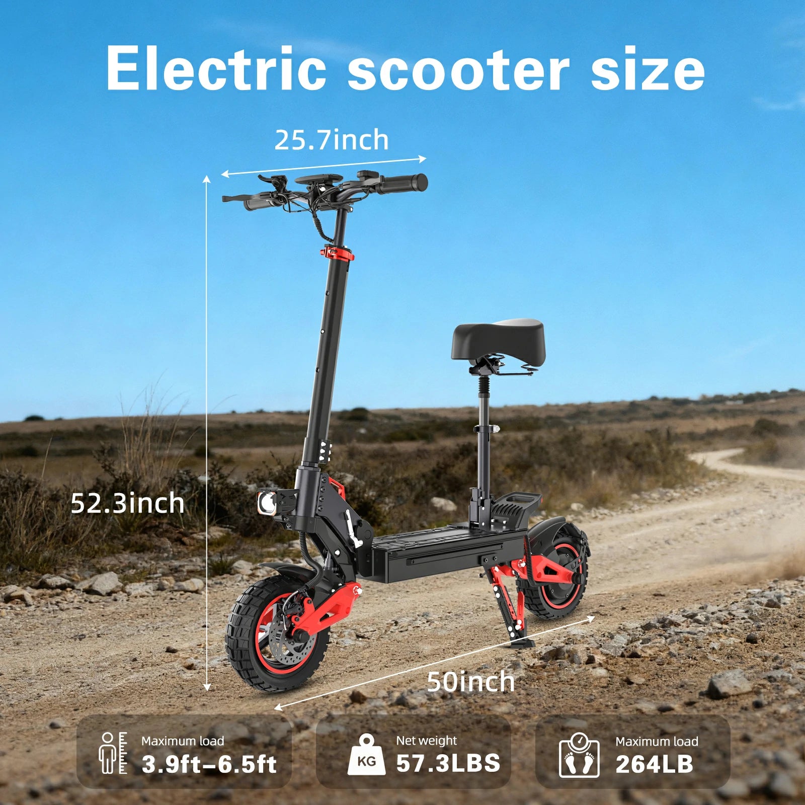 Freeboy J15 MAX Electric Scooter with Seat
