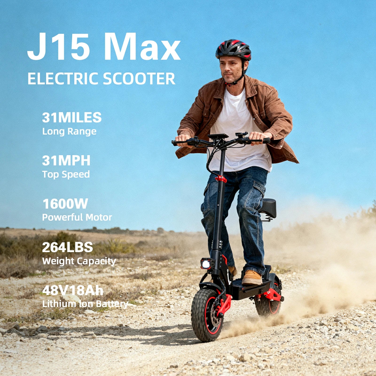 Freeboy J15 MAX Electric Scooter with Seat