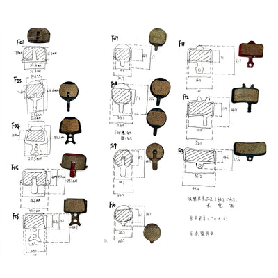 FREEBOY Universal Electric Scooter Brake Pads Collection