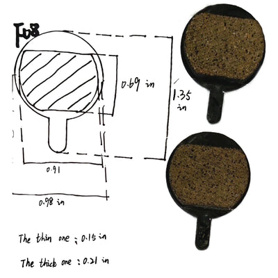 FREEBOY Universal Electric Scooter Brake Pads Collection