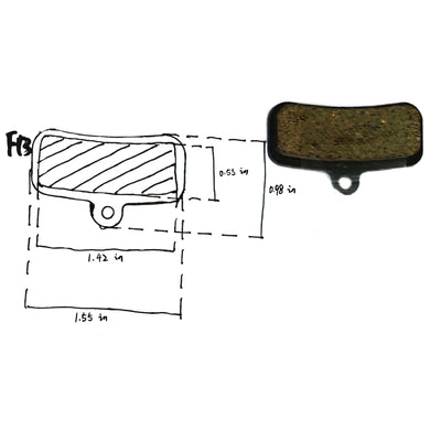 FREEBOY Universal Electric Scooter Brake Pads Collection