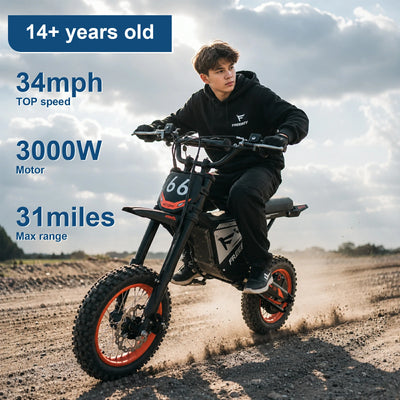 FREEBOY Electric Dirt Bike Y66 for Teens 14+
