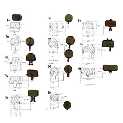 FREEBOY Universal Electric Scooter Brake Pads Collection